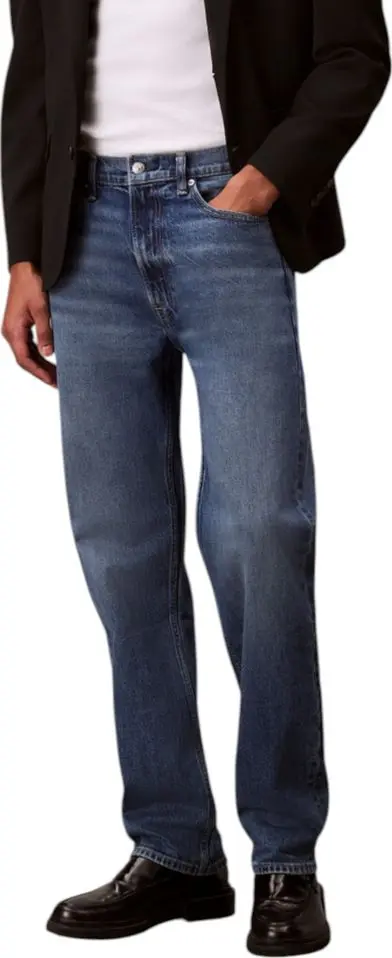 Blue Cotton Relaxed Fit Jeans