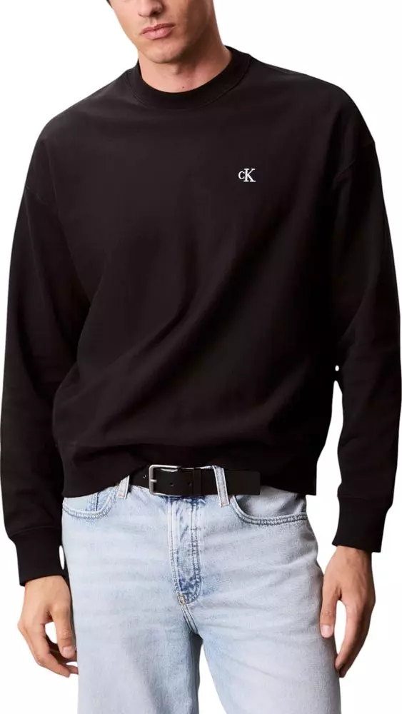 Black Cotton Sweatshirt