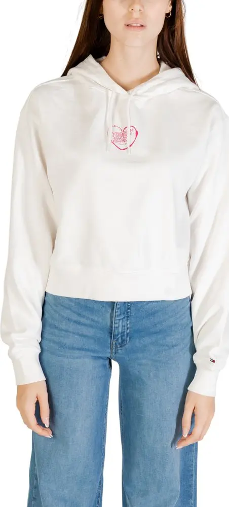 Cream Recycled Cotton Hoodie