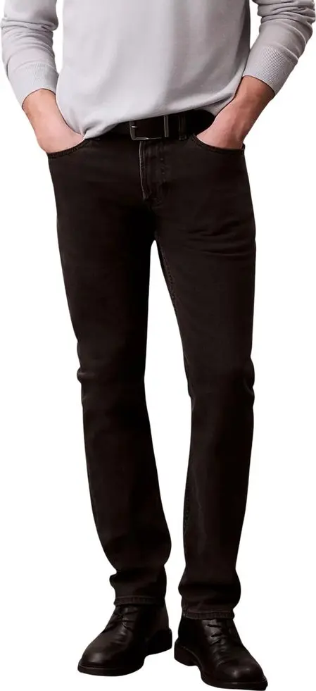 Black Cotton Skinny Jeans