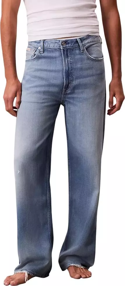 Blue Lyocell Relaxed Fit Jeans