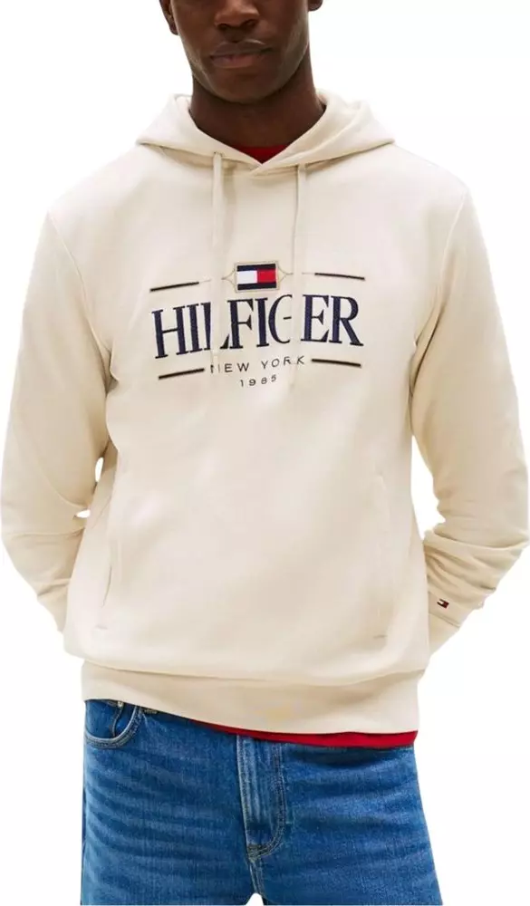 Beige Organic Cotton Hoodie