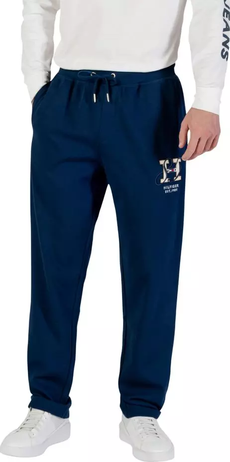 Blue Recycled Cotton Joggers (Workout Pants)