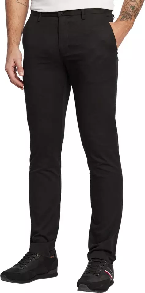 Black Recycled Cotton Skinny Pants
