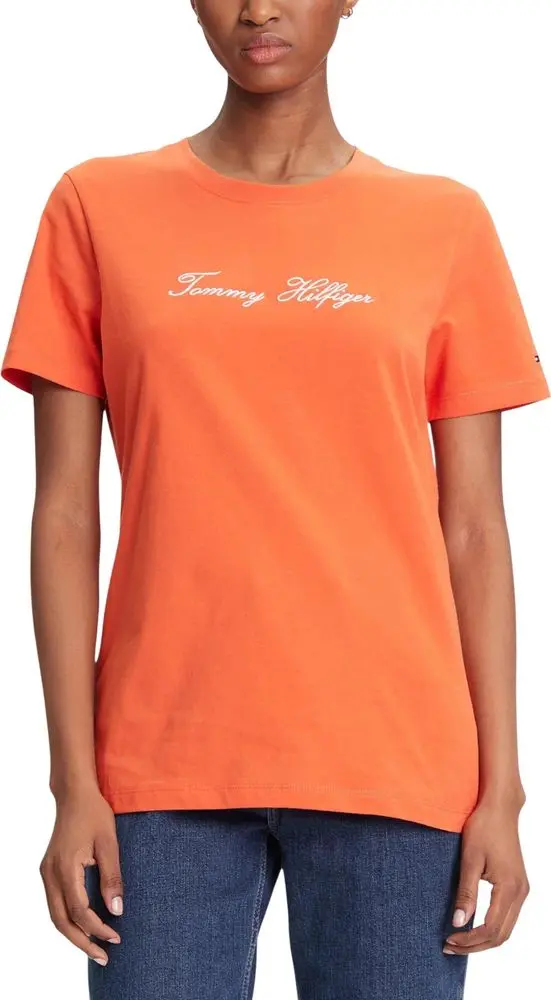 Orange Recycled Cotton T-Shirt