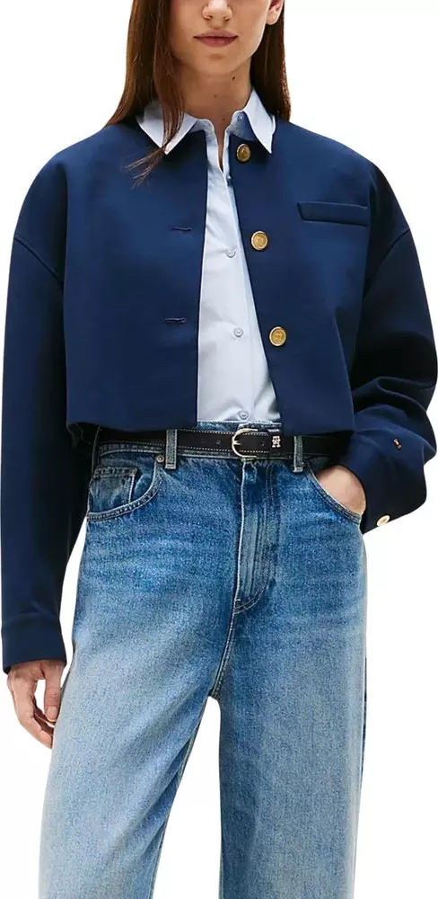 Blue Viscose Blazer