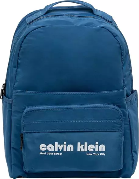 Blue Recycled Polyester Backpack