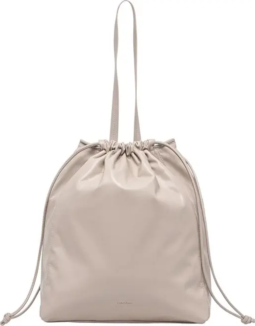 Beige Polyethylene Handbag