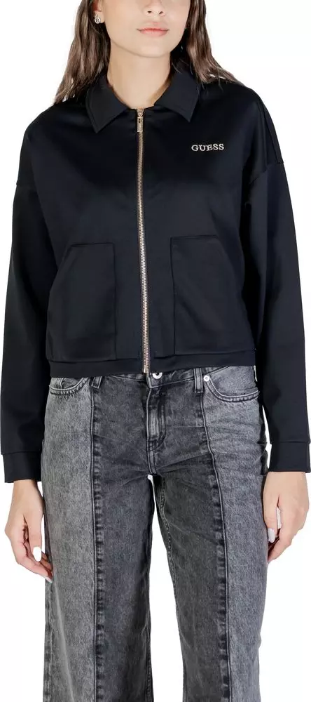 Black Polyamide Sweatshirt