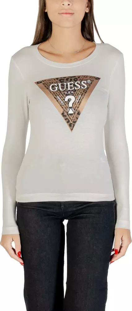Cream Cotton Long Sleeve T-Shirt