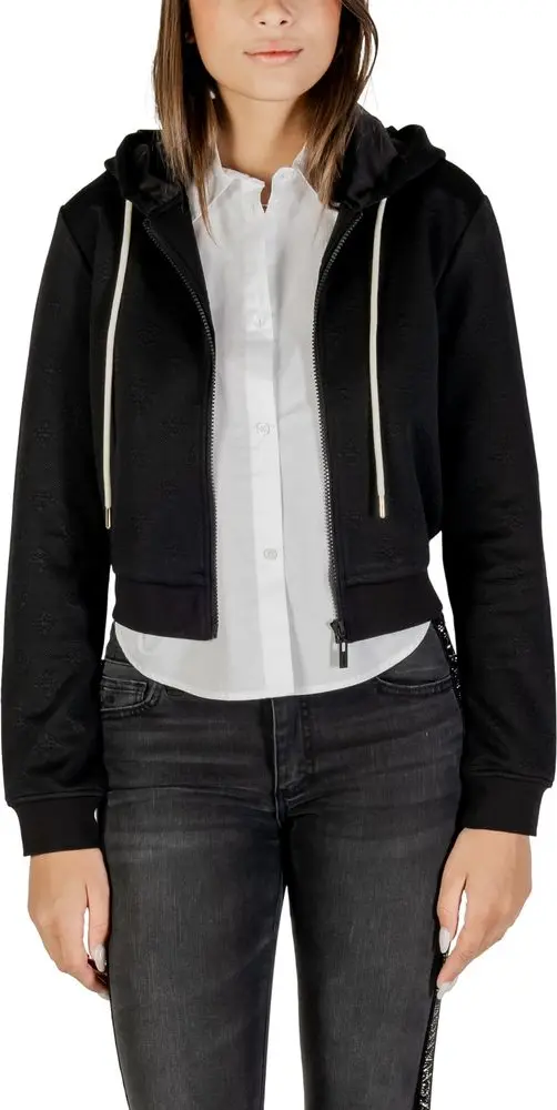 Black Polyester Hoodie