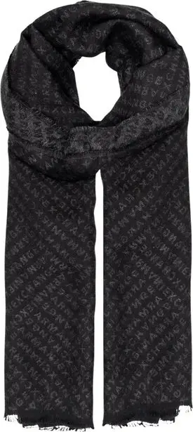 Black Viscose Scarf