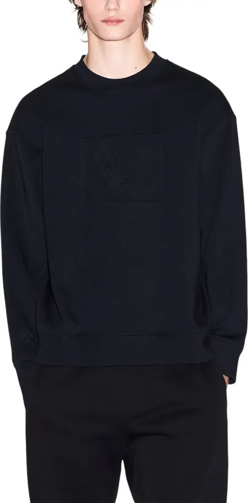 Black Cotton Sweatshirt