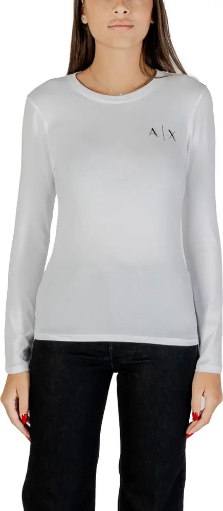 White Cotton Long Sleeve T-Shirt