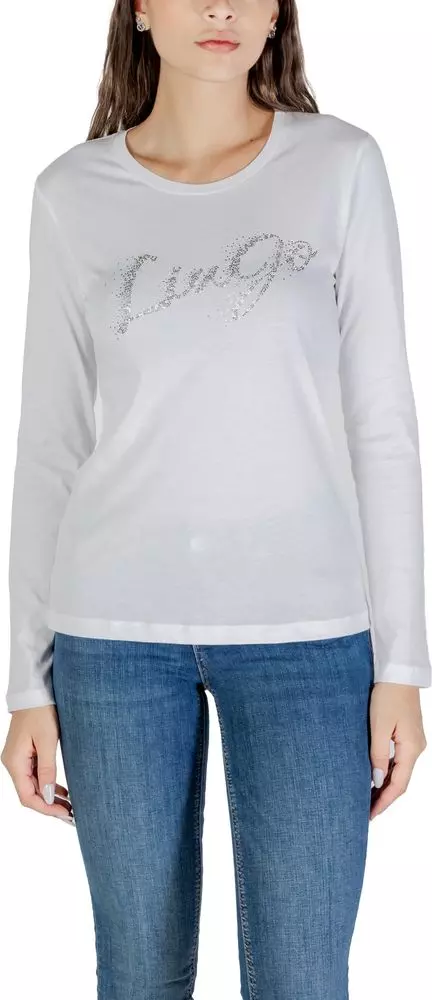Bicolor Cotton Long Sleeve T-Shirt