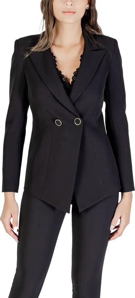 Black Polyester Blazer