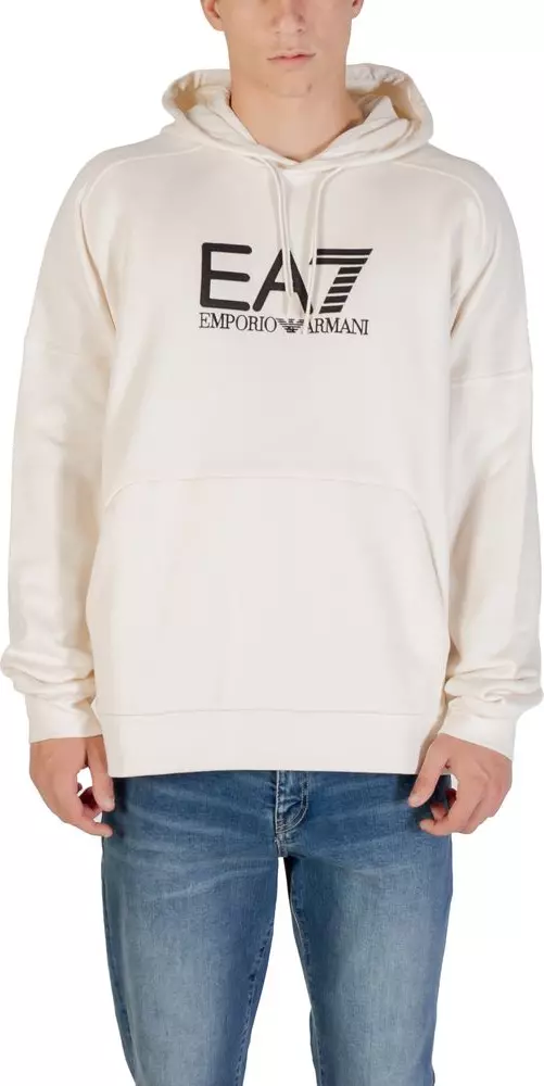 Black And White Cotton Hoodie