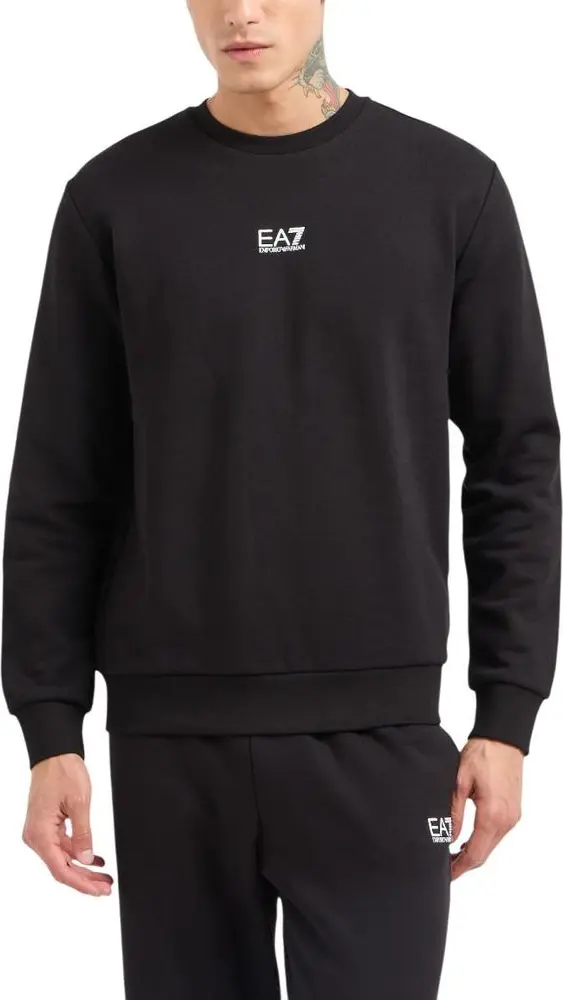Black Cotton Sweatshirt