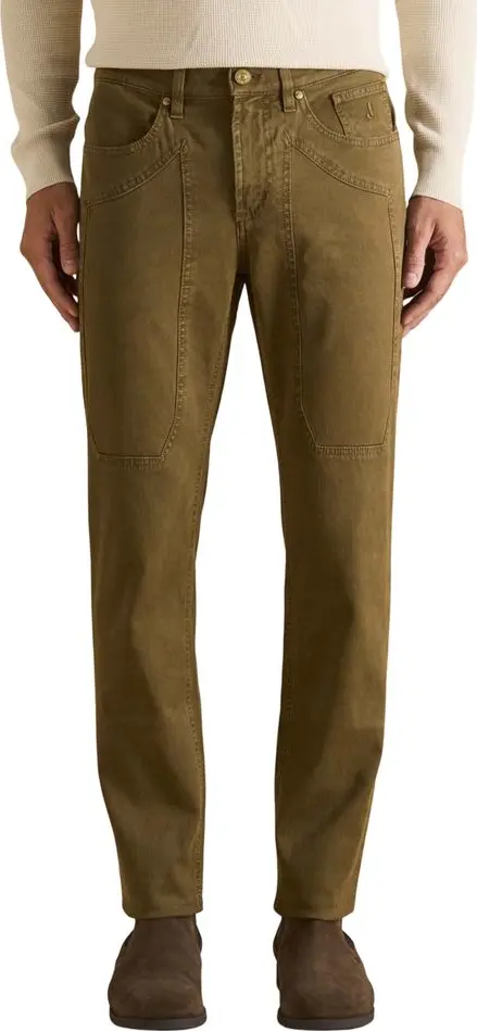 Brown Cotton Skinny Jeans