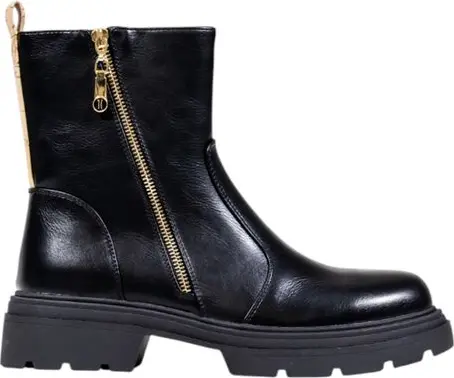 Black Polyethylene Ankle Boots