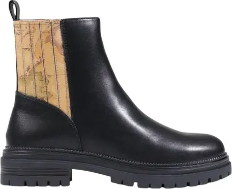 Black Polyethylene Ankle Boots