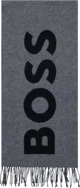 Gray Wool Scarf