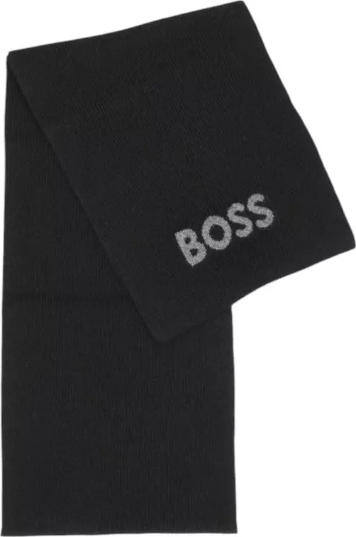 Black Polyacrylic Scarf