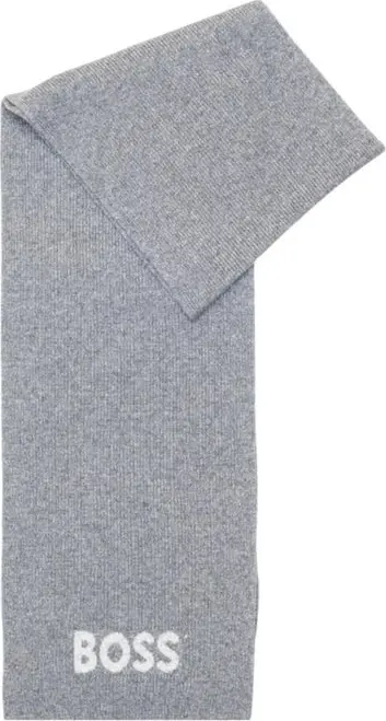 Gray Polyacrylic Scarf