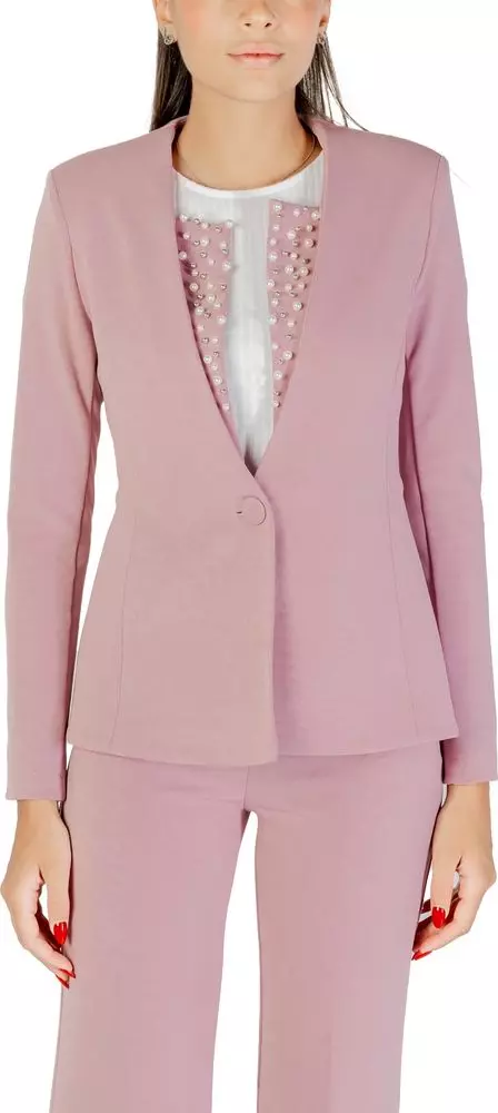 Multicolor Polyester Blazer