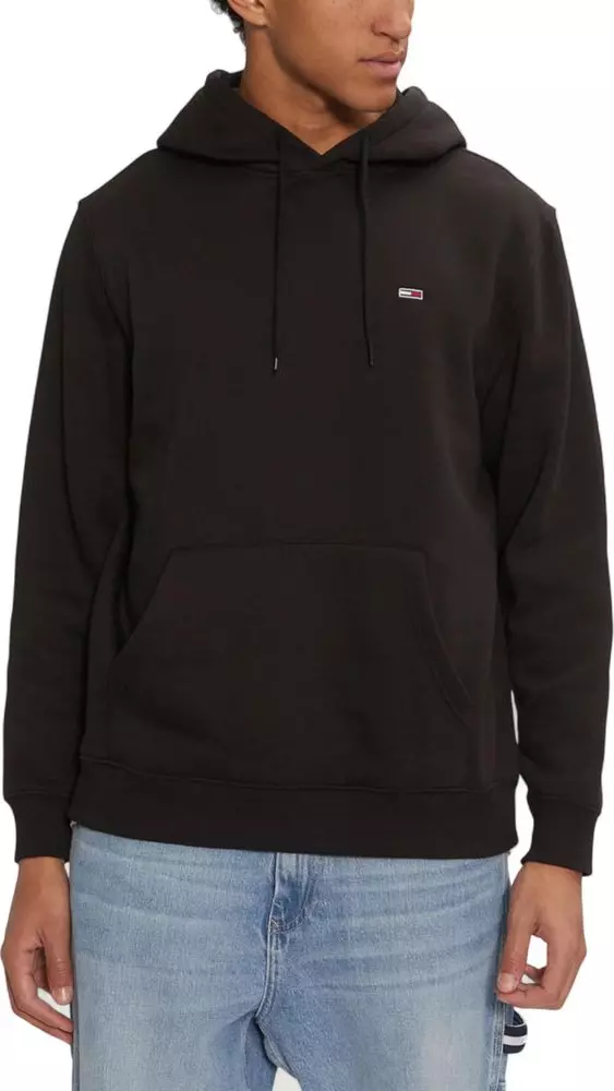 Black Cotton Hoodie