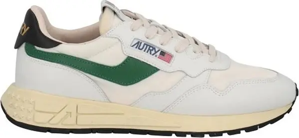 White Leather Athletic Sneakers