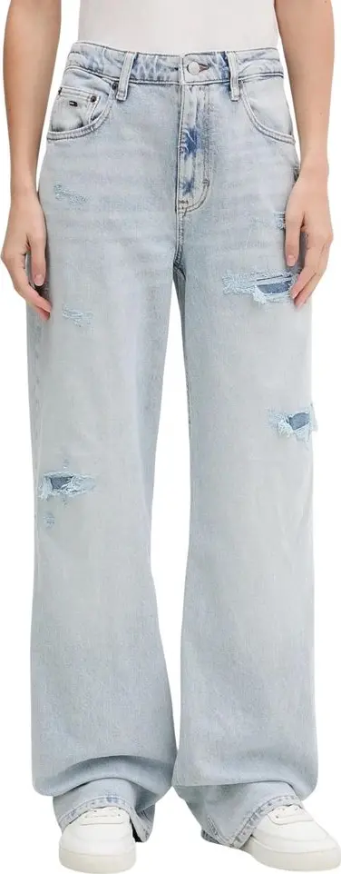 Light Blue Recycled Cotton Mom Jeans