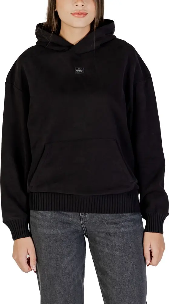 Black Cotton Hoodie