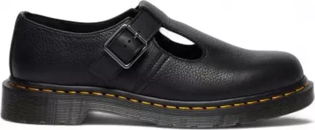 Black Leather Platform Pumps