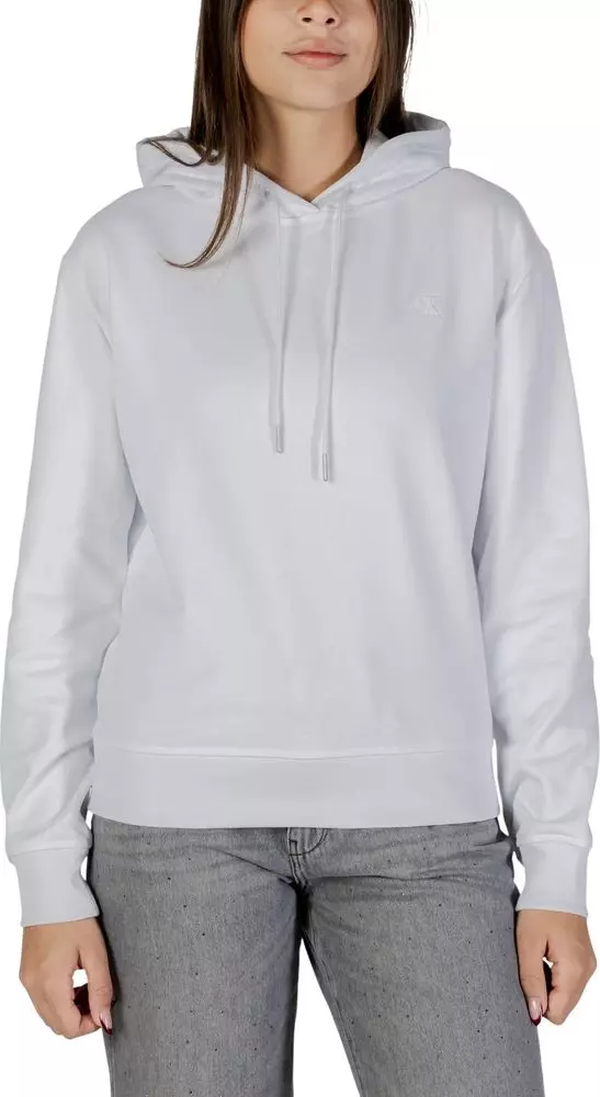 White Cotton Hoodie
