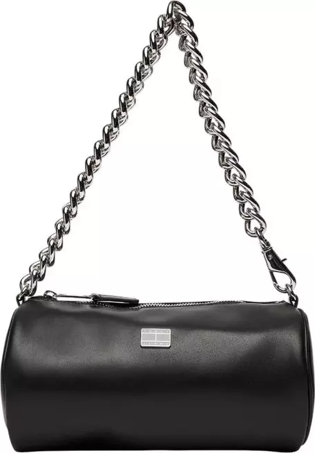 Black Artificial Leather Handbag