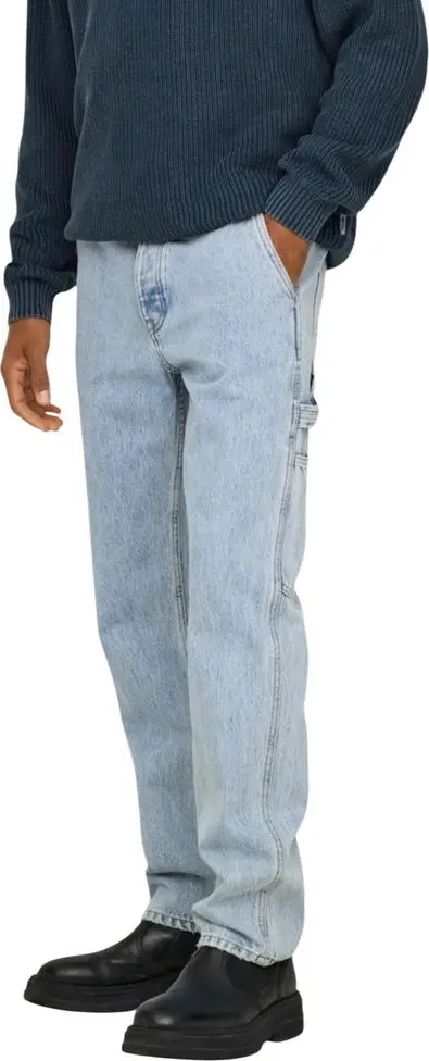 Blue Cotton Relaxed Fit Jeans