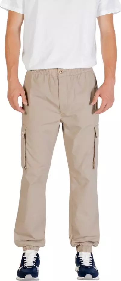 Brown Cotton Cargo Pants