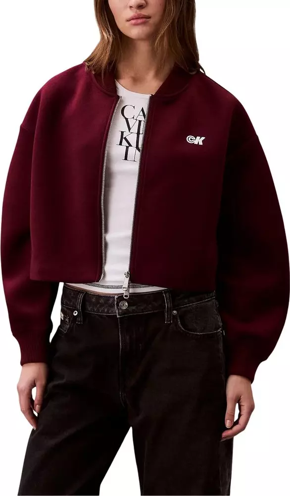 Bordeaux Viscose Bomber