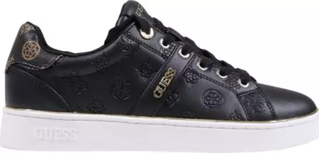 Black Polyethylene Low Top Sneakers