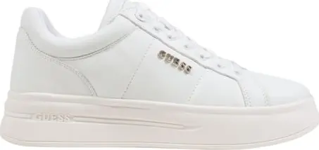 White Polyethylene Platform Sneakers