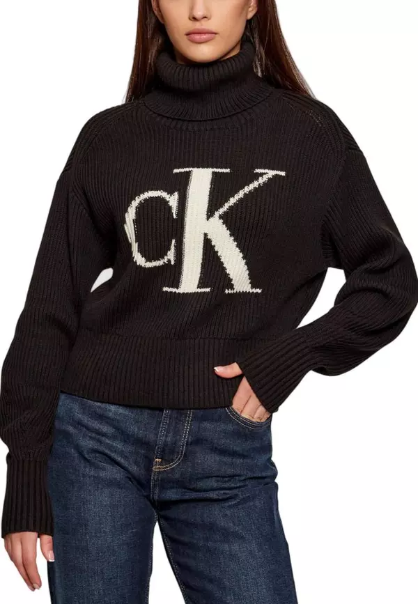 Black Cotton Sweatshirt