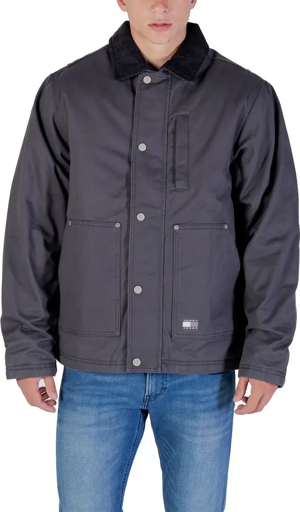 Gray Recycled Cotton Denim Jacket