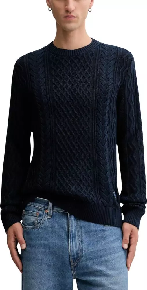 Blue Recycled Cotton Sweatshirt