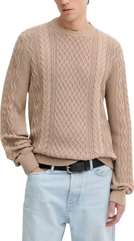 Beige Recycled Cotton Sweatshirt