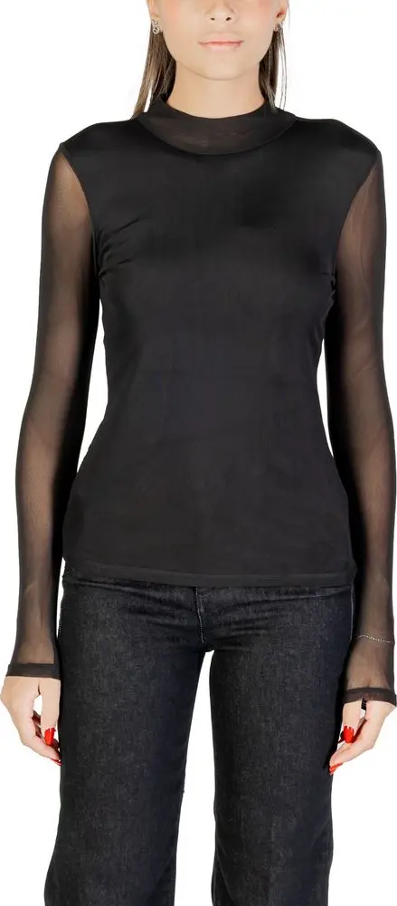 Black Recycled Polyester Blouse