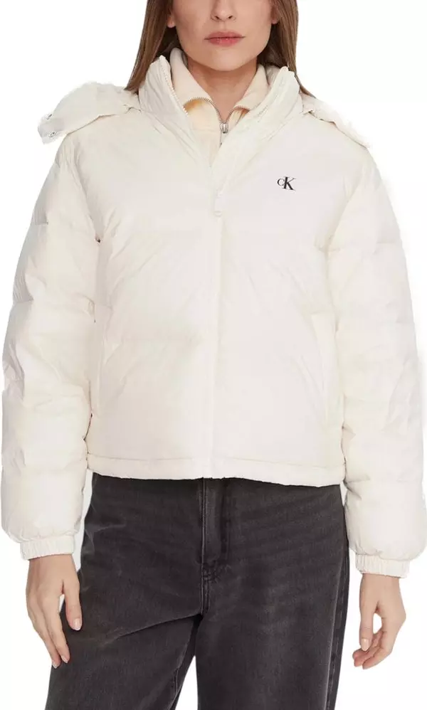 Cream Polyamide Coat