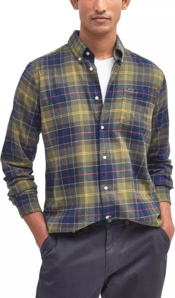 Bicolor Cotton Dress Shirt