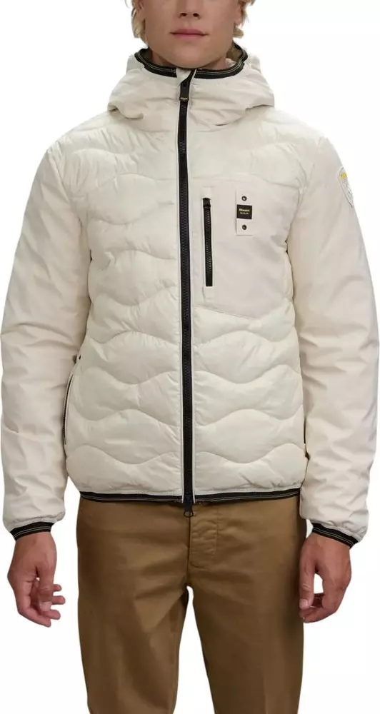 White Polyamide Shell Jacket