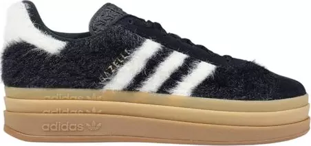 Black Leather Platform Sneakers